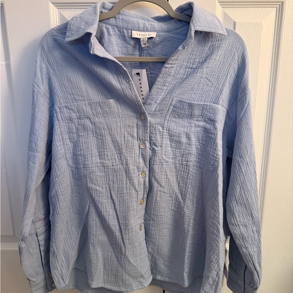 Light Blue Button-Up Shirt